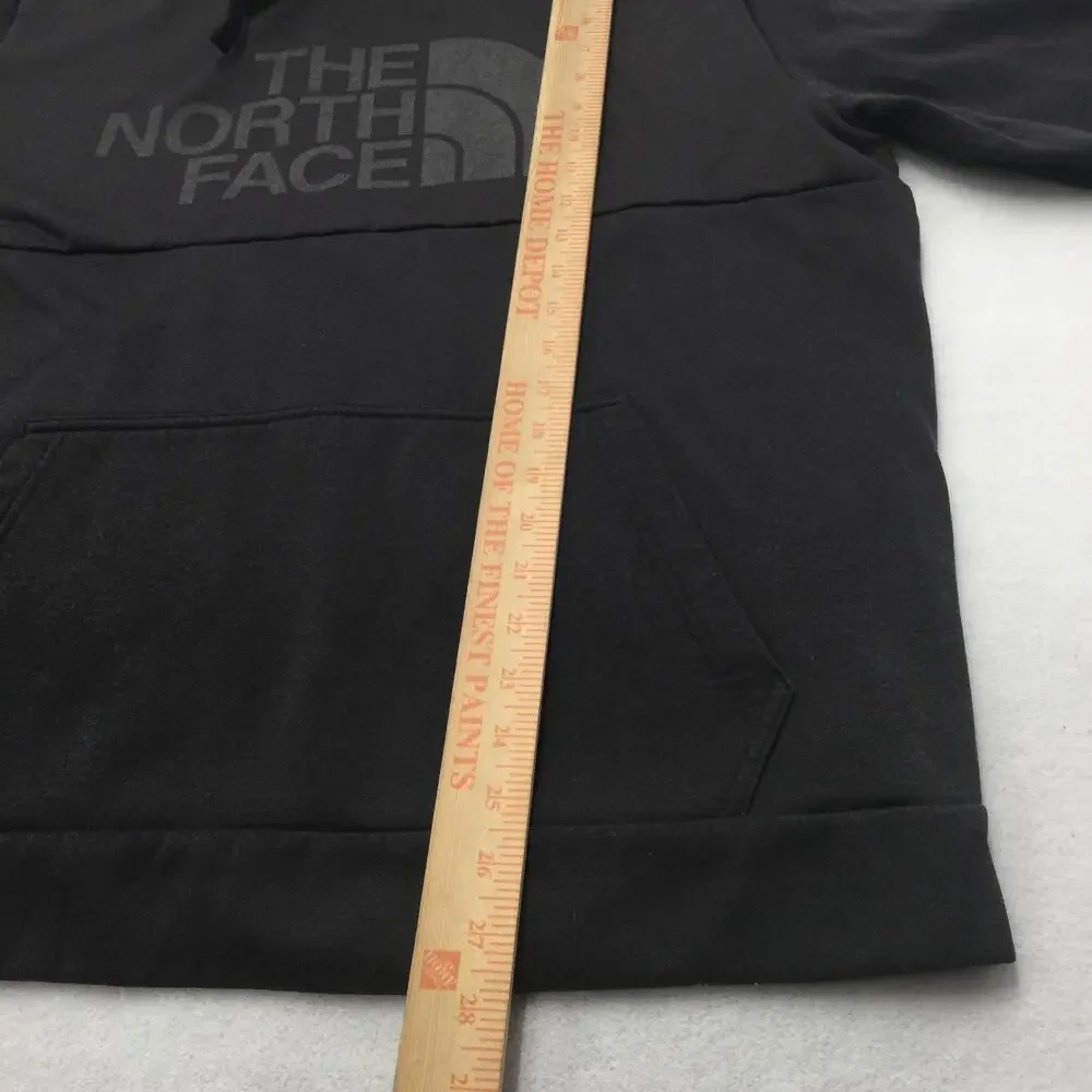 The North Face Hoodie Mens X-Large Gray Fleece Pullover Sweatshirt Logo Kangaroo